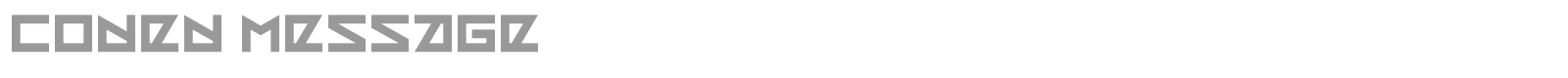 Coded Message font preview